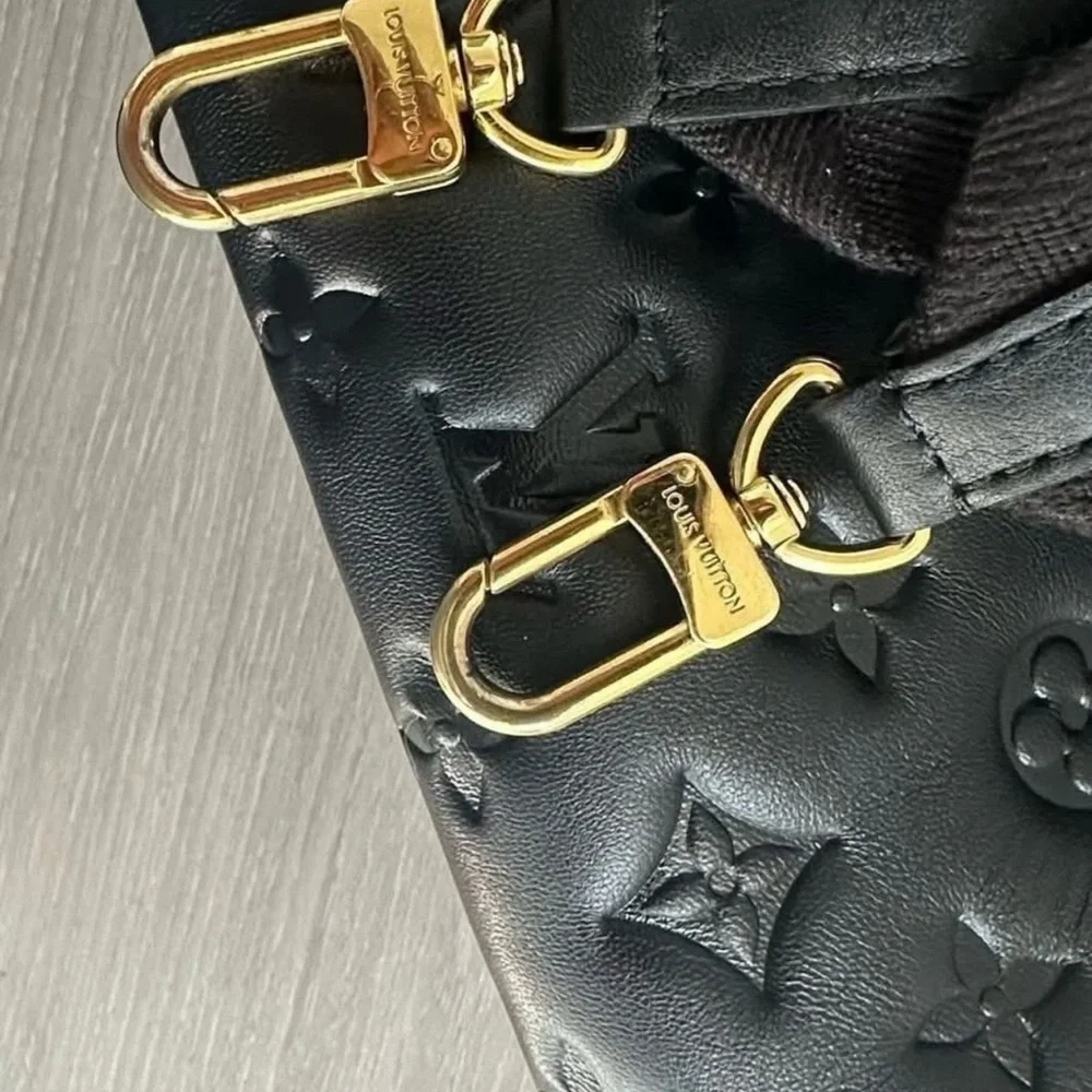 Louis Vuitton Black Embossed coussin MM Shoulder Bag❤️ - Picture 2 of 10